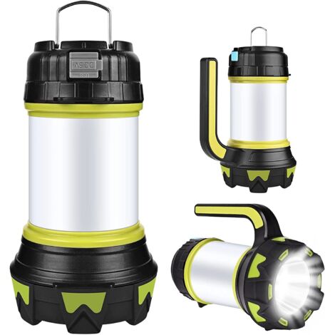LED Camping Lantern 360° Eclairage 6 Modes Etanche Portable Suspendue pour Camping/Secours/Garage etc