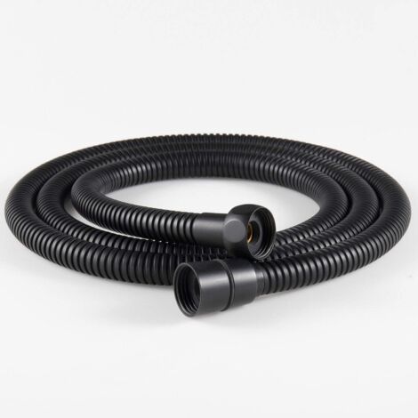 Aougo – Tuyau de douche flexible 1,5 m en acier inoxydable – Raccords en laiton – Résistant haute pression – Anti-torsion – Compatible G 1/2