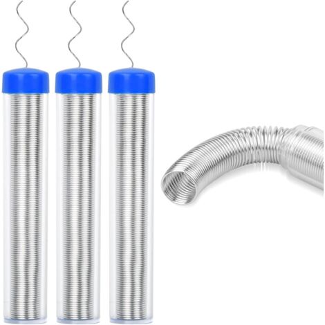 3PCS Fil de Soudure, 0.8mm Fil à Souder Sans Plomb, Fil Etain Soudure, Fil d'étain Portatif avec Colophane Core, Portable Fil de Soudure pour Électrique Réparation et DIY, 12g (1/5)