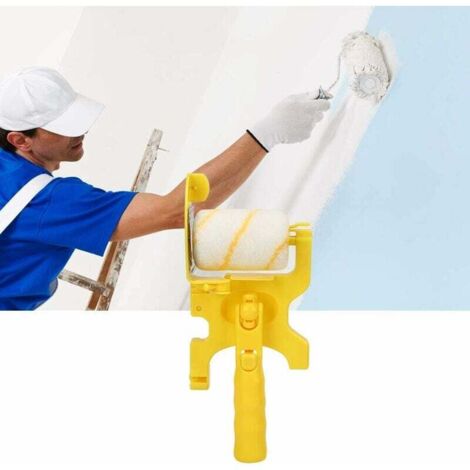 Pinceau à rouleau pour bordure de peinture, brosse à rouleau multifonctionnelle à main pour la peinture de plafond de mur de salle à la maison (1/9)