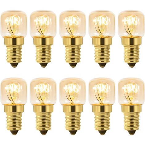 Ampoule Four 15W E14 T22 Lot de 10 Blanc Chaud 2700K, 80LM AC 230V Four Réfrigérateur (1/5)