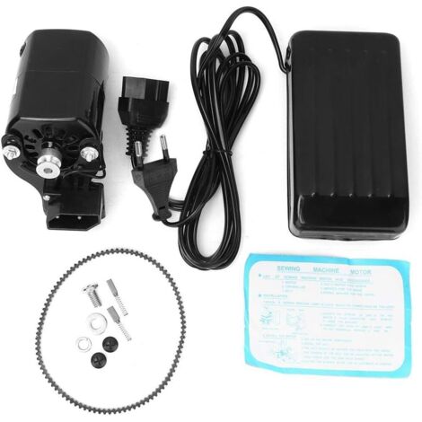 Moteur de Machine à Coudre 180W avec Pédale Universelle - Pièces de Rechange (Prise UE 220V) (1/4)