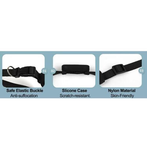 Collier GPS Anti-Perdu pour Chats et Chiens, Étanche Illimité Localisateur Intelligent Compatible Apple iOS