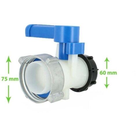 Vanne cuve - écrou S75X6 - compatible Schütz - RWRaccord et autre accessoire pour cuve de récupération d'eau