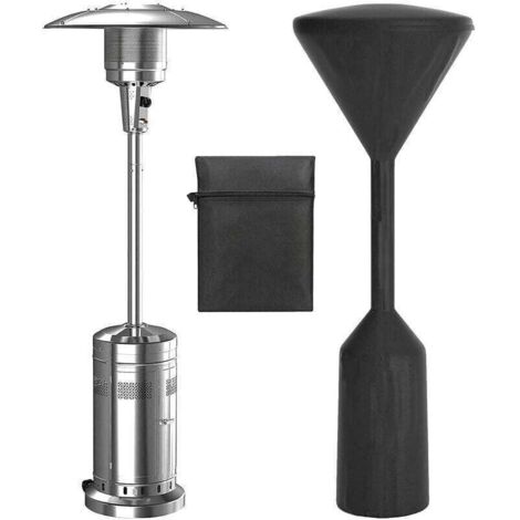 Chauffage Terrasse Gaz Housse,Résistant à l'eau Housse Parasol Chauffant,pour Protection Chauffe tTerrasse Gaz,Noir,241x86x47 cm (Noir)