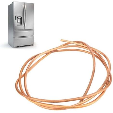 Tuyau de Tube en Cuivre de 2m, Tube de Cuivre 6mm (OD), 5mm (ID), C1100 T2, pour le réfrigérateur, le congélateur et le climatiseur
