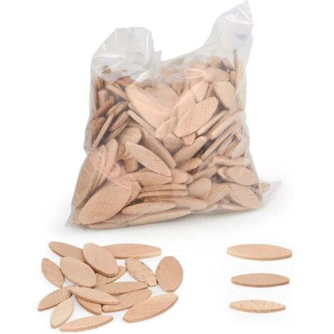 lamello d’assemblage type Lamello 20 , 100 pièces/taille lamelle bois en hêtre massif Idéal pour fraiseuse bois/fraiseuse à lamelles