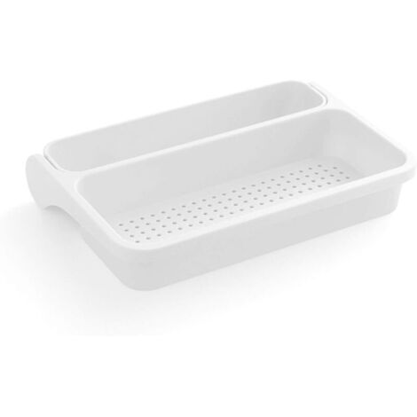 Égouttoir pliable sans nettoyage pour fruits et légumes, temps de cuisson (couleur : blanc) (1/5)