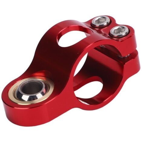 Support de fourche d'amortisseur de moto, support de fourche d'amortisseur anodisé CNC, pince de montage de crémaillère de direction légère rouge