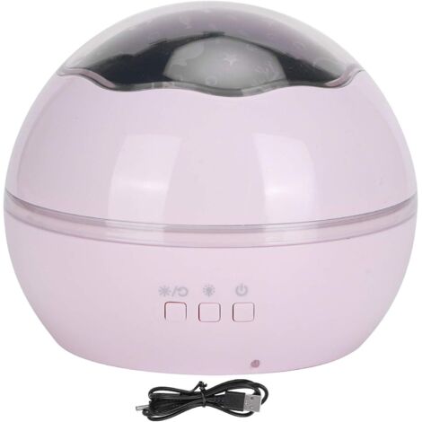 Veilleuse à projection, veilleuse LED, 8 couleurs pour décoration de fête, décoration d'anniversaire, salon, chambre (blanc) (1/5)