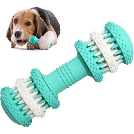 Jouet pour chien, jouet à mâcher indestructible pour chien, jouet en caoutchouc naturel pour chien, distributeur de croquettes interactif pour chien, jouet pour chiens de petite et moyenne taille, net (1/5)