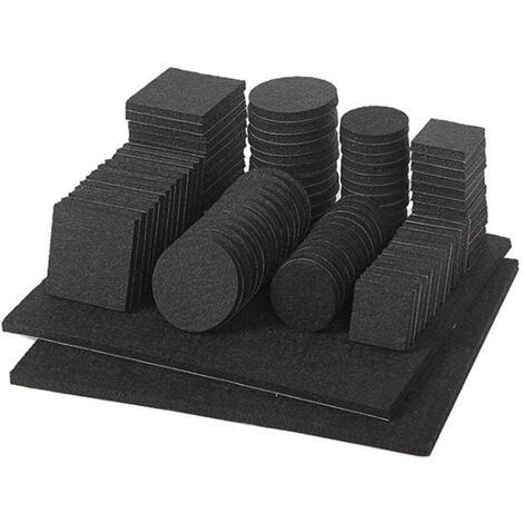 98 Pièces Patins Feutre-Patins Meubles-Tampon Meuble Peut Être Utilisé Pour Les Meubles, Les Tables Et Les Chaises. Meilleure Protection Des Meubles Et Des Sols, Silencieux Et Antichoc(Noir) (1/5)
