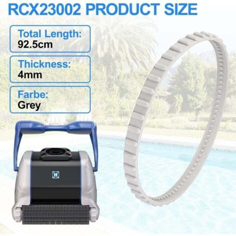 RCX23002 Aquavac Tiger Shark Courroie d'entraînement en caoutchouc pour nettoyeur de piscine (2 pièces)