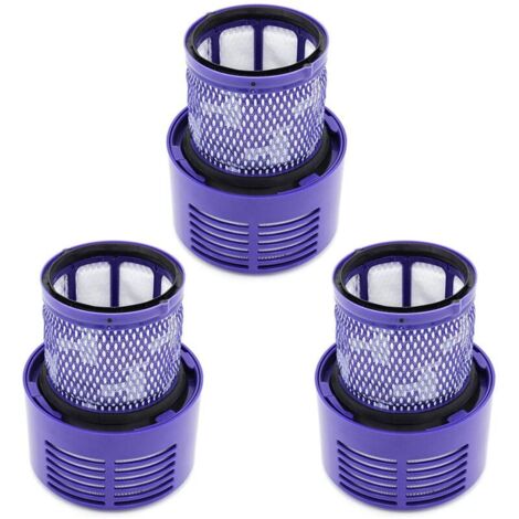 Lot de 3 filtres de rechange pour aspirateurs robots Dyson série V10 (V10 Absolute, Animal, Total Clean, Motörhead, SV12), remplace la référence DY-969082-01 (1/5)