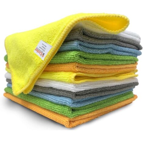 Serviettes de nettoyage en microfibres, essuie-tout de cuisine sans produits chimiques, pour nettoyer les vitres et les voitures (1/5)