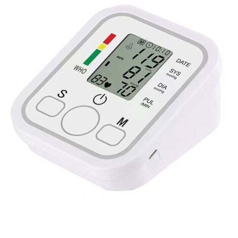 Tensiomètre électronique Portable, Type brassard domestique, sphygmomanomètre avec écran LCD, mesure précise