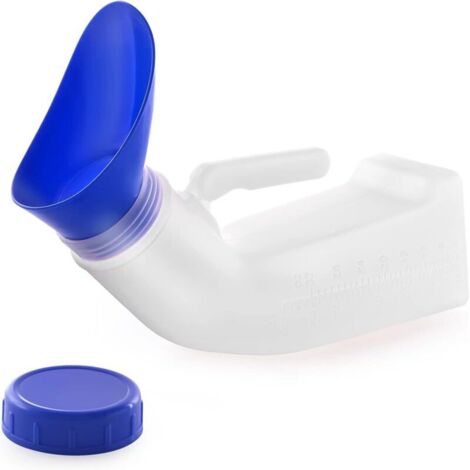 Urinoirs unisexes en plastique pour homme et femme avec bouchon à vis anti-déversement, urinoirs de toilette portables parfaits pour les voyages en voiture, en plein air (1/5)