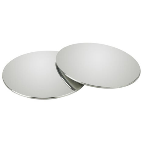 2 Pack 50mm Rotatif Voiture Angle Mort Miroir sans Cadre Rond 360°Rotate HD Verre Auto-adhésif Convexe Vue Arrière Voiture Côté Miroir Angle Mort Extérieur pour Véhicules, Moto, Camions et SUV (1/5)