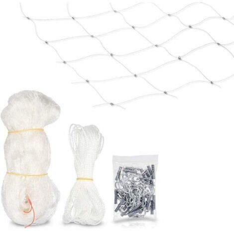 Serbia – Filet de sécurité pour chat – Filet de protection transparent pour balcon – 6 x 3 m – Résistant aux UV et indéchirable – Installation facile (1/5)