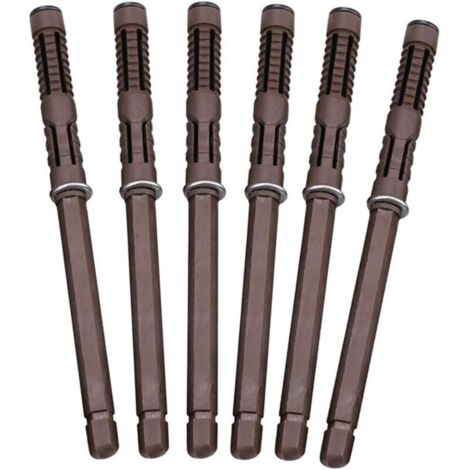 [6 pièce] Ø12x120 mm Concealed Flottant Support de Tablette Montage Mural Supports étagères - Lourd Devoir Support Invisible Supports à Tablette Cachés pour DIY Etagères Murale Conseil Flottant (1/4)