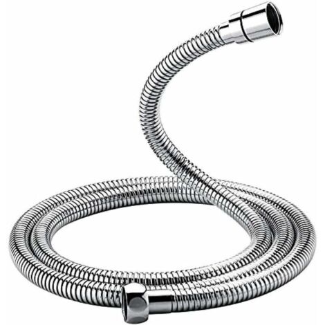 Flexible de douche universel (1,5 m), flexible de douche anti-torsion et anti-torsion, acier inoxydable/chrome (1/3)