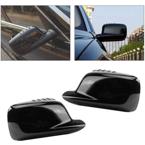 Coque Retroviseur E46,aire De Rétroviseurs De Voiture Couvercle De Rétroviseur De Porte Gauche Droite 51167074236 Adapté Pour E46 323Ci 325Ci 328Ci E65 E66