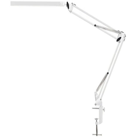 Lampe de Bureau LED, à intensité variable, 14W Lampe de Table Architecte Pliable avec Pince, 10 Niveaux de Luminosité X 3 Modes de Couleur,Protection des Yeux, pour la lecture, le travail,5V/2A CE Ada