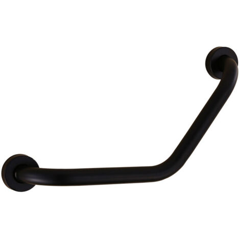 (Noir,53cm)Barre d'appui Douche SUS304 Inox Poignée de Baignoire Porte Serviette Barre d'appui Salle de Bain pour Personnes Âgées/Enceinte