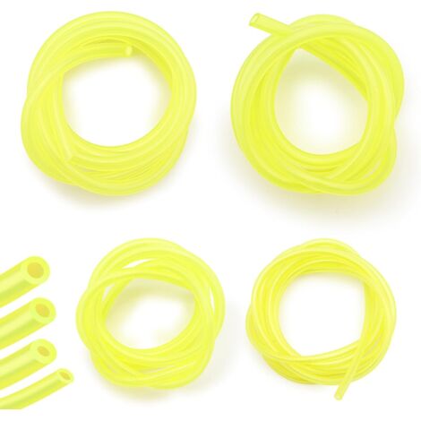 4 Lot de 1M Tuyau Durite D'Essence, Durite Essence,Tuyau Carburant, Tuyau Carburant pour Souffleur Coupe-Bordure Tronçonneuse Debroussailleuse, 4 Tailles (Φ de 3 x 6mm, 3 x 5mm, 2.5 x 5mm, 2 x 3.5mm)