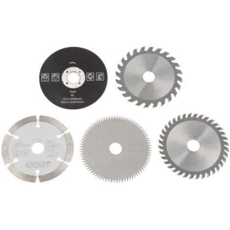 Lames de scie - Lame de scie circulaire for carbure mini de 15 mm de diamètre intérieur 85 mm for outil de coupe 5 pièces..DEBUNS (1/4)