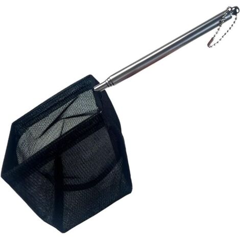 CSPARKV Filet Petit Filets de Pêche en avec (Poignée Extensible), Épuisette pour Poissons Télescopique pour Aquariums Bassins Réservoir de Poissons