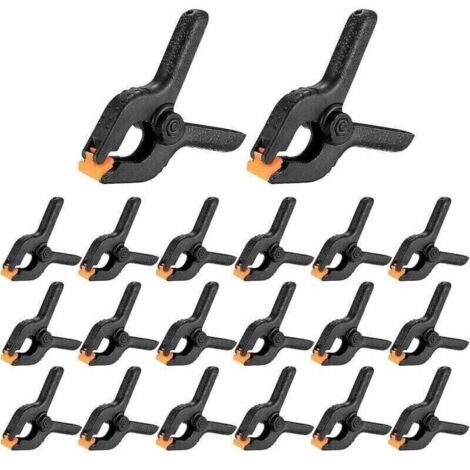 20 Pièces Pinces à Ressort, 2 Pouces Pinces Clips, Pince de Serrage Serre-joint pour Travaux du Bois et Studio de Photographie,de DEBUNS (1/4)