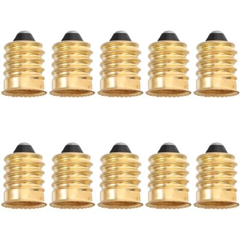 Adaptateurs pour ampoules E12, 10 pièces, convertisseurs de douilles, adaptateurs de culot à vis, connecteurs pour ampoules LED