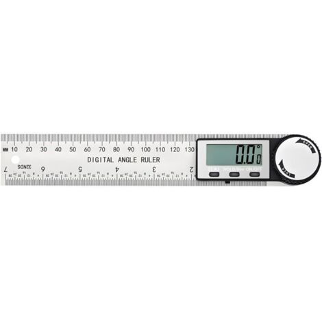 Rapporteur d'angle numérique, règle d'angle numérique en acier inoxydable de 400 mm avec grand écran LCD pour le travail du bois et la construction