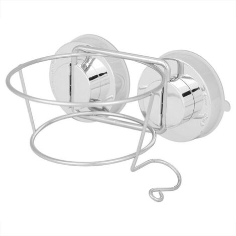CSPARKV Aigid Support de sèche-Cheveux Support de sèche-Cheveux à Ventouse en Acier Inoxydable Support Mural pour sèche Cheveux Support Suspendu pour Salle de Bain à la Maison