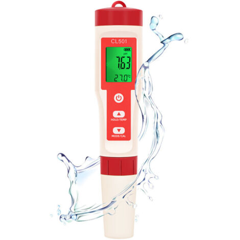 AIPERQ pH Mètre Numérique 5 en 1 Testeur pH Électronique pour Eau avec Écran LCD – Mesure pH, ORP, HA2, TEMP, Pour Piscine, Aquarium, Hydroponie et Spa (1/4)