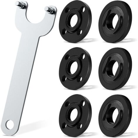 Accessoires de Meuleuse D'angle avec Clé pour Meuleuse 140 mm et Bride de Meuleuse D'angle,Clé pour Disqueuse,Clé Meuleuse pour Meuleuse D'angle 140mm