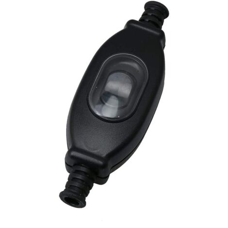 Ligne Cordon Interrupteur Intermédiaire On/Off Interrupteur à Bascule à Cordon 250v Étanche Interrupteur En Ligne Cordon Lumière Ip65 Pour La Lampe De Chambre à Coucher Pour Espace Extérieur Noir