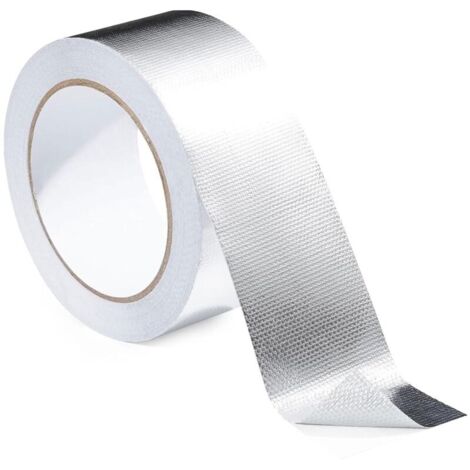 10M x 50mm Scotch Aluminium Anti Fuite, Ruban Adhésif Aluminium, Ruban Scellant Métallique En Pour Conduits D'air Haute Temperature,Isolation & Barrière contre Vapeur pour Lave-vaisselle (1/5)