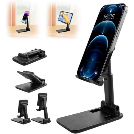Support Telephone Réglable Pliable，Pliable & Réglable, Porte Telephone Pliable，Portable Support Téléphone Bureau Réglable