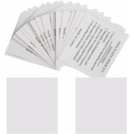 Lot de 20 Patchs de Réparation 5,5 x 6,5 cm Rustine de Réparation pour Piscines, Matelas, Bouées, Spas Gonflables (1/5)
