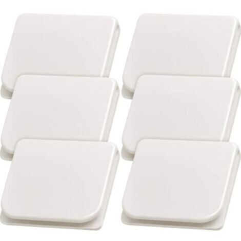 LaBlanc - Clips de rideau de douche Clips de rideau de pulvérisation coupe-vent Clips de rideau autocollants Clips de protection de protection de douche (6 pièces) (1/5)