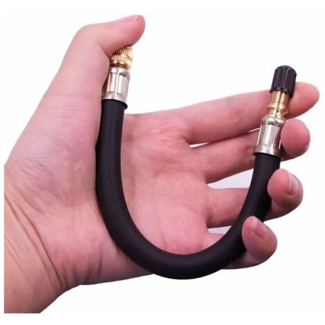 Tube D'Extension Gonflage Pneu Autobloquant – Adaptateur Rapide Pour Voiture, Moto, Vélo Valve US, 300 PSI
