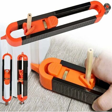 LaBlanc - Jauge De Contour PréCise Avec Serrure,Jauge De Contour De RèGle De TraçAge De Profil Pour Le Travail Du Bois,Duplicateur De Contour De Forme,Outil Indispensable Pour Bricoleur,Construction (1/5)