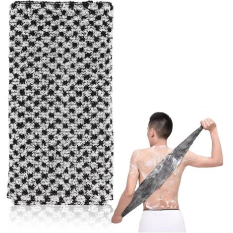 Serviettes Exfoliantes Japonaises, Serviette de Douche, Gommage du Japonais, Brosse Corps pour Homme Femme Douche, Lavage Dos