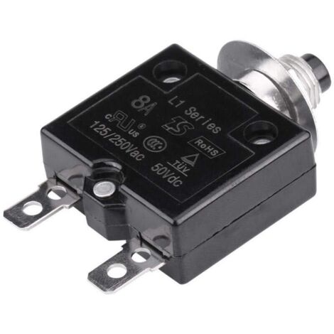Disjoncteur, Interrupteur de disjoncteur disjoncteur de commutateur thermique de remise manuelle sur le protecteur actuel de surcharge(8A)
