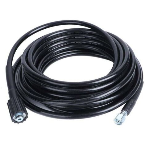 SNQ – Tuyau haute pression flexible 10m – Filetage M22/M14 – Résistant à l'abrasion et aux UV – Compatible nettoyeurs Karcher K2 K3