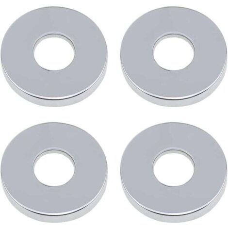 Rosace Robinet Mitigeur Douche 4 Pièces Chromées Rosasse Ouvrante Robinetterie Ø 26mm (3/4 ") Acier Inoxydable Rosace Plomberie Plate Basse for Cuisine Salle de Bain