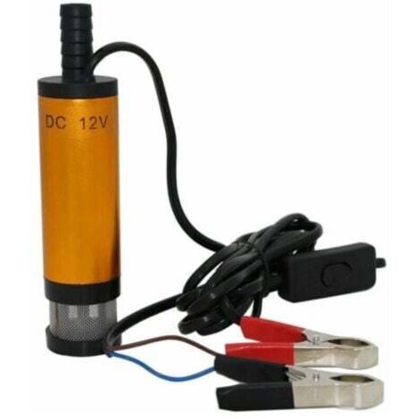 Pompe immergée,Pompe submersible 12V pour le pompage de l'eau de gasoil 38mm pompe de transfert de carburant diesel d'huile d'eau Pompe submersible électrique de pompe à essence de CC de pomp (1/4)