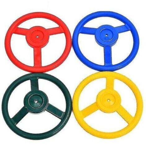 Kids Plastic Steering Wheel Playhouse Jungle Gym Accessories (1/4)